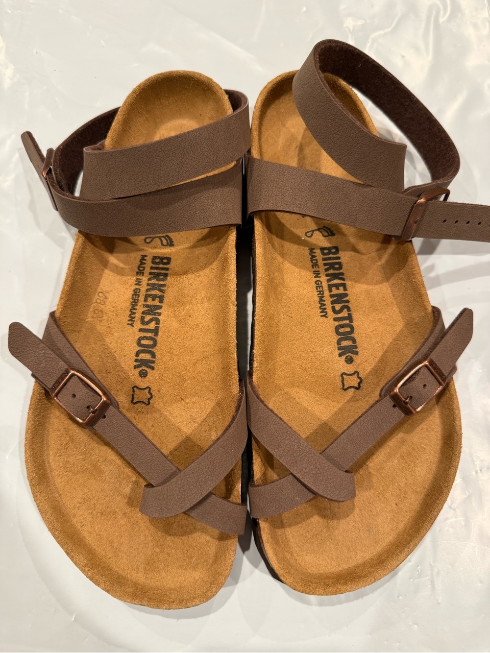 Birkenstock yari Brown Strappy Ankle-Sandal new